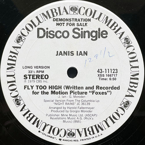 JANIS IAN // FLY TOO HIGH (6:50/3:52)