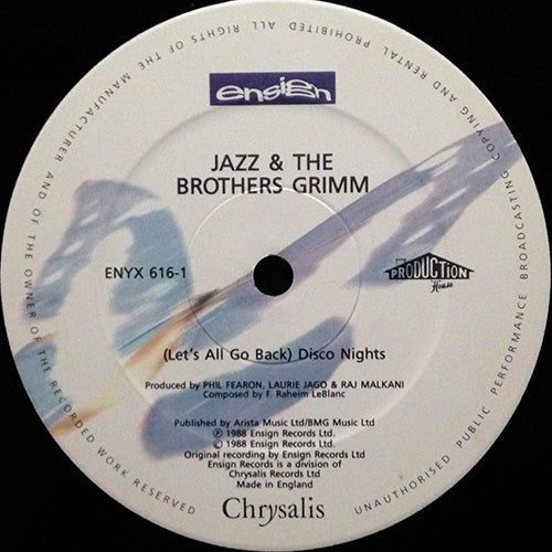 JAZZ & THE BROTHERS GRIMM // (LET'S ALL GO BACK) DISCO NIGHTS / JUST THE WAY YOU LIKE IT