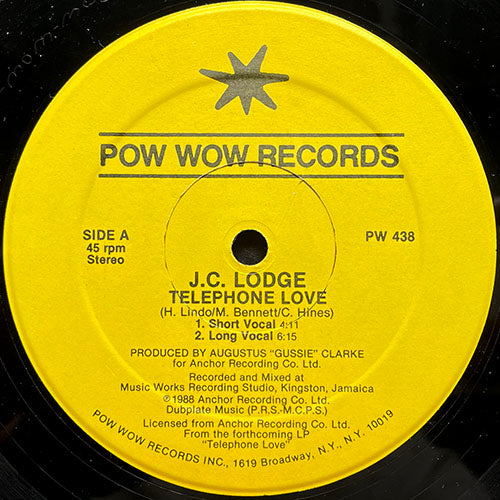 J.C. LODGE // TELEPHONE LOVE (6:15) / TELEPHONE VERSION (4:20)