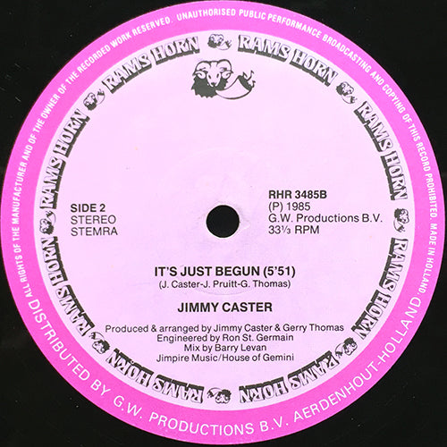 JIMMY CASTOR // CREATION (PROLOGUE) (1:24) / IT'S JUST BEGUN (ORIGINAL) (3:43) / (LARRY LEVAN REMIX) (5:51)