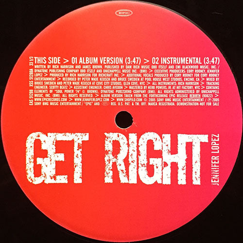 JENNIFER LOPEZ feat. FABOLOUS // GET RIGHT (4VER)