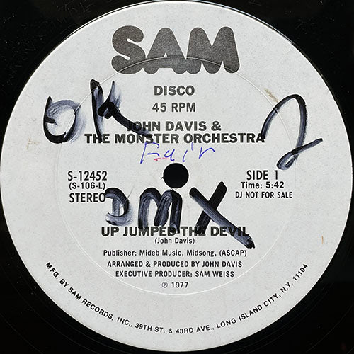 JOHN DAVIS AND THE MONSTER ORCHESTRA // UP JUMPED THE DEVIL (5:42) / YOU GOT TO GIVE IT UP (6:00)