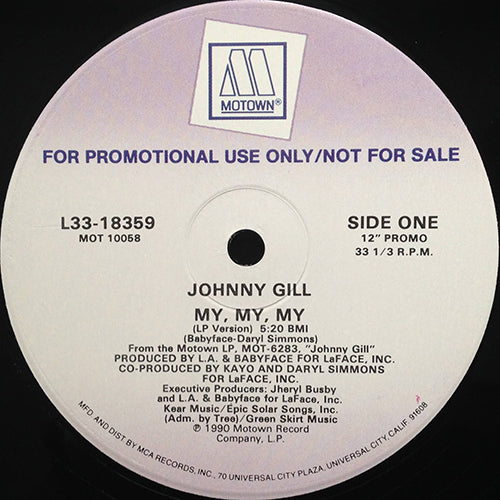 JOHNNY GILL // MY, MY, MY (3VER)