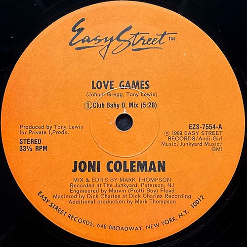 JONI COLEMAN // LOVE GAMES (3VER) – next records japan