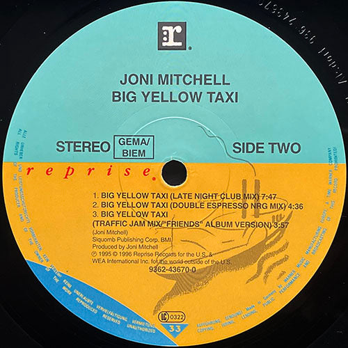 JONI MITCHELL // BIG YELLOW TAXI (TRAFFIC JAM MIX) (5VER)