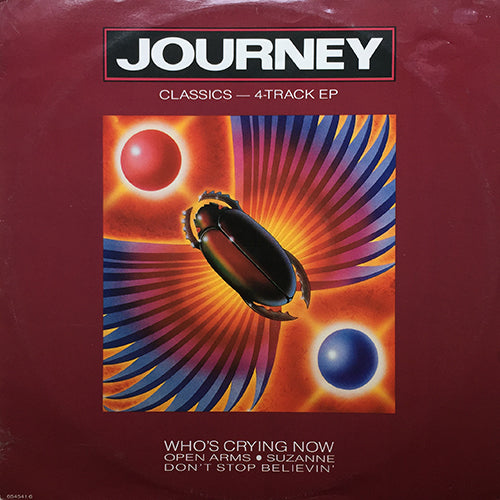 JOURNEY // CLASSICS - 4 TRACKS EP inc. WHO'S CRYING NOW (5:00) / OPEN ARMS (3:17) / SUZANNE (3:51) / DON'T STOP BELIEVIN' (4:08)