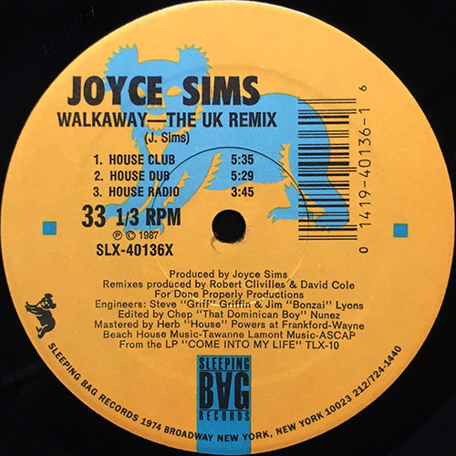 JOYCE SIMS // WALKAWAY (UK REMIX) (6VER)