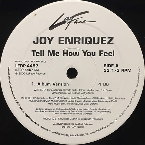 JOY ENRIQUEZ // TELL ME HOW YOU FEEL (3VER) – next records japan