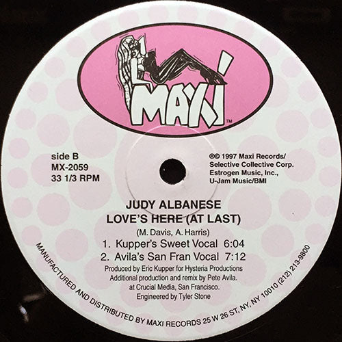 JUDY ALBANESE // LOVE'S HERE (AT LAST) (6VER) / TAKE ME OVER (PICCHIOTTI'S MINISTRY DUB)