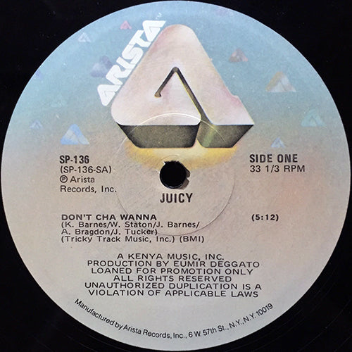 JUICY // DON'T CHA WANNA (5:12/3:58) / INST (5:12)