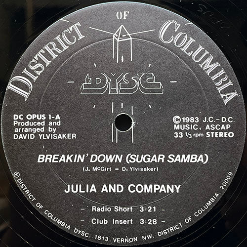 JULIA & COMPANY // BREAKIN' DOWN (SUGAR SAMBA) (3VER)