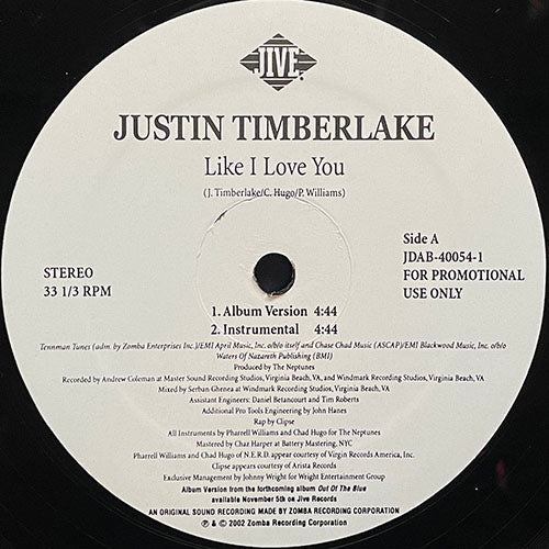 JUSTIN TIMBERLAKE // LIKE I LOVE YOU (4VER)