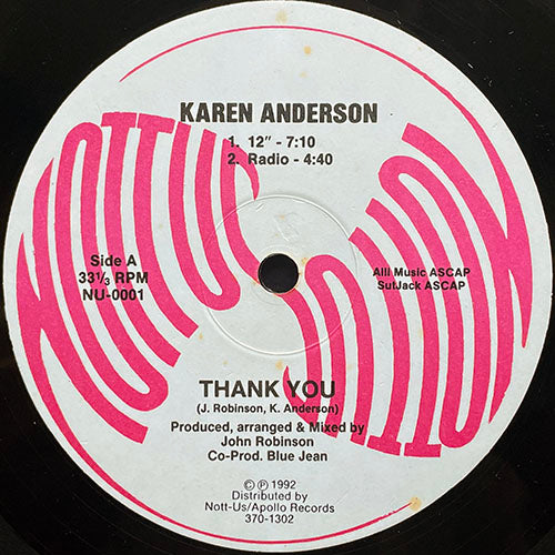KAREN ANDERSON // THANK YOU (4VER)