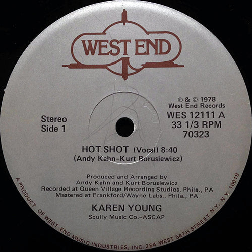 KAREN YOUNG // HOT SHOT (8:40) / (INSTRUMENTAL) (8:24)