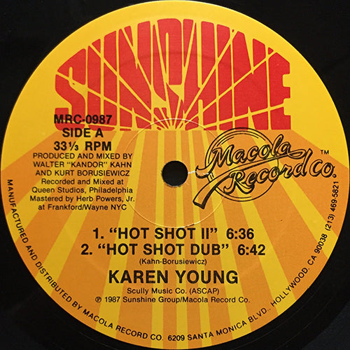 KAREN YOUNG // HOT SHOT II (6:36) / DUB (6:42) / ORIGINAL VERSION (8:40)