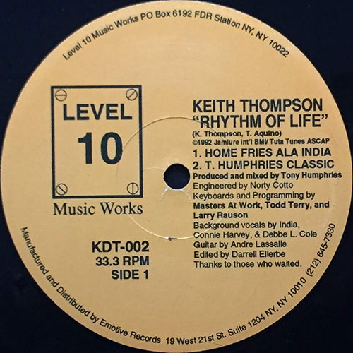 KEITH THOMPSON // RHYTHM OF LIFE (5VER)