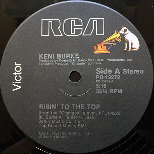 KENI BURKE // RISIN' TO THE TOP (5:16) / CAN'T GET ENOUGH (DO IT ALL NIGHT) (4:50)