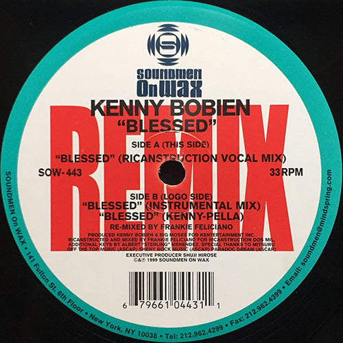 KENNY BOBIEN // BLESSED (FRANKIE FELICIANO REMIX) (5VER) – next 