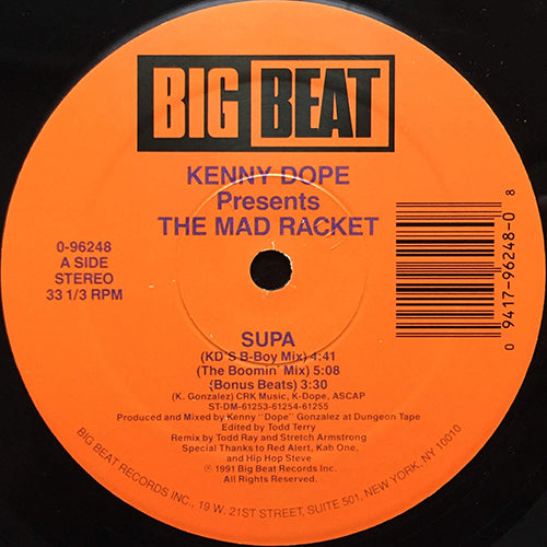 KENNY DOPE presents THE MAD RACKET // SUPA (7VER)