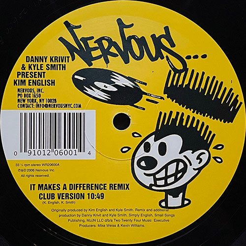 KIM ENGLISH // IT MAKES A DIFFERENCE (DANNY KRIVIT & KYLIE SMITH REMIX) (CLUB VERSION) (10:49) / (DUB MIX) (7:42)