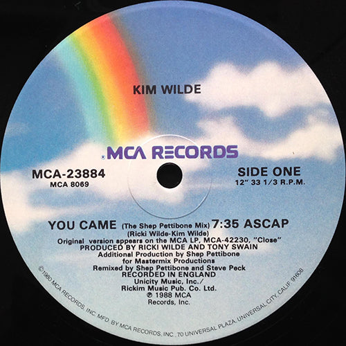 KIM WILDE // YOU CAME (7:35) / DUB 1&2 (4:52)