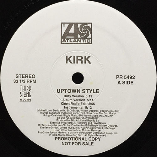 KIRK // UPTOWN STYLE (4VER) / FEEL THE BOOM (2VER)