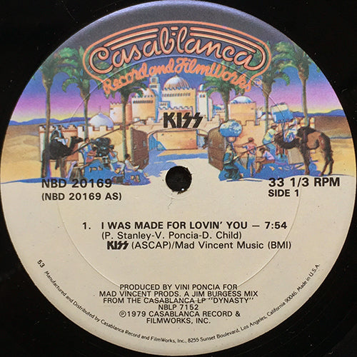 KISS // I WAS MADE FOR LOVIN' YOU (7:54) / CHARISMA (4:26)