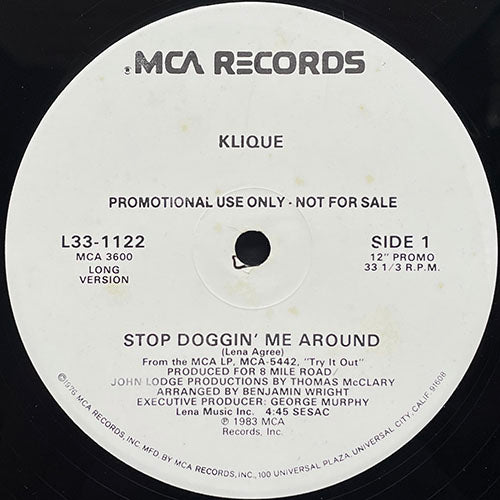 KLIQUE // STOP DOGGIN' ME AROUND (4:45/3:57)