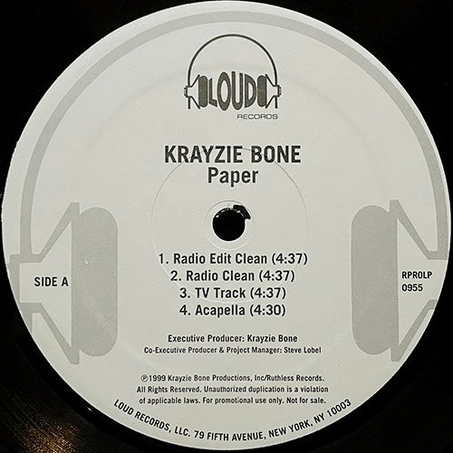 KRAYZIE BONE // PAPER (4VER) / STREET PEOPLE (4VER)