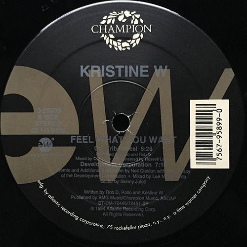 KRISTINE W // FEEL WHAT YOU WANT (4VER)