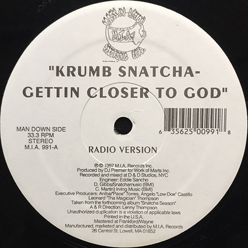 KRUMB SNATCHA // GETTIN CLOSER TO GOD (3VER)