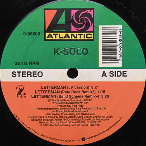 K-SOLO // LETTERMAN (5VER) / THE FORMULA