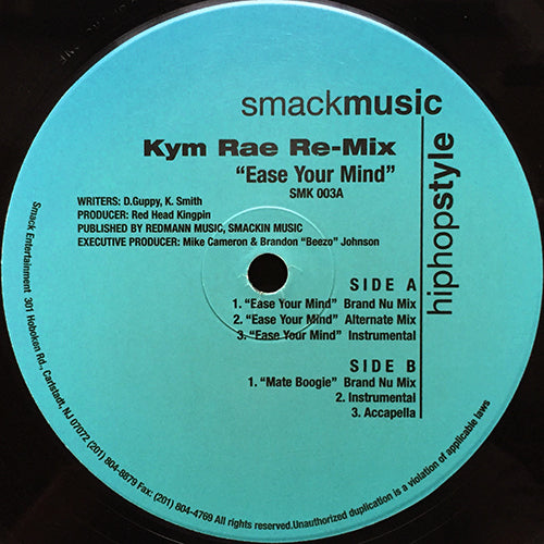 KYM RAE // EASE YOUR MIND (3VER) / MATE BOOGIE (3VER)