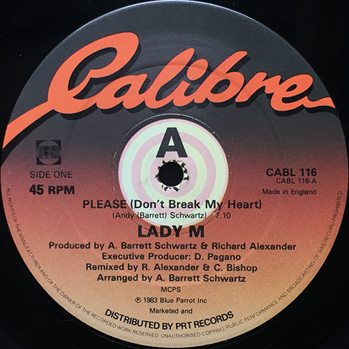LADY M // PLEASE (DON'T BREAK MY HEART) (7:10) / INST (7:25)
