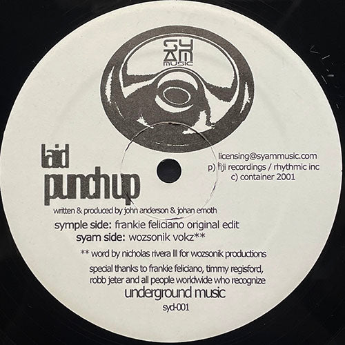 LAID // PUNCH UP (FRANKIE FELICIANO ORIGINAL EDIT) / (WOZSONIK VOKZ)