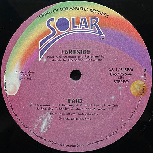 LAKESIDE // RAID (6:54) / THE URBAN MAN (4:25)