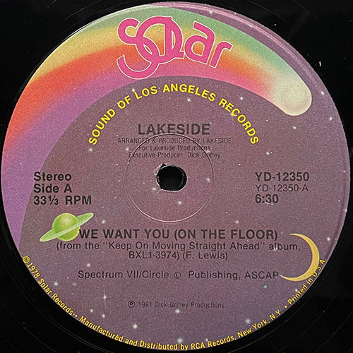 LAKESIDE // WE WANT YOU (ON THE FLOOR) (6:30) / ALL FOR YOU (3:49)