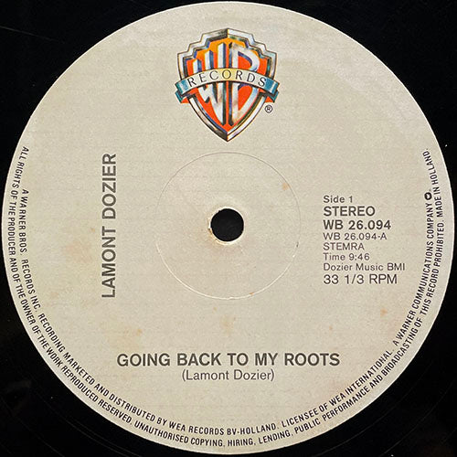 LAMONT DOZIER // GOING BACK TO MY ROOTS (9:46) / SIGHT FOR SORE EYES (5:05)