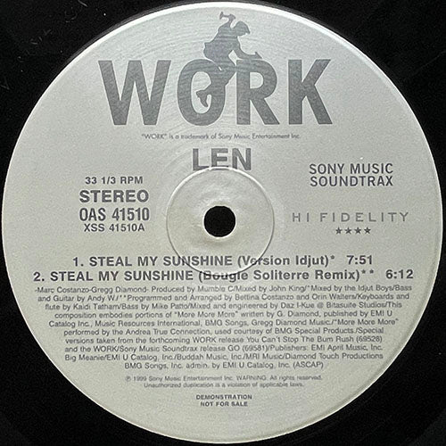 LEN // STEAL MY SUNSHINE (REMIX) (3VER)