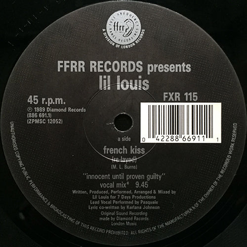LIL LOUIS // FRENCH KISS (REMIX) (INNOCENT UNTIL PROVEN GUILTY VOCAL REMIX) / (BACK UP YOUR CONVERSATION REMIX)