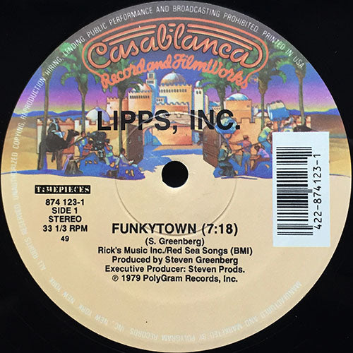 LIPPS. INC. / GIORGIO MORODER // FUNKYTOWN (7:18) / THE CHASE (13:06)