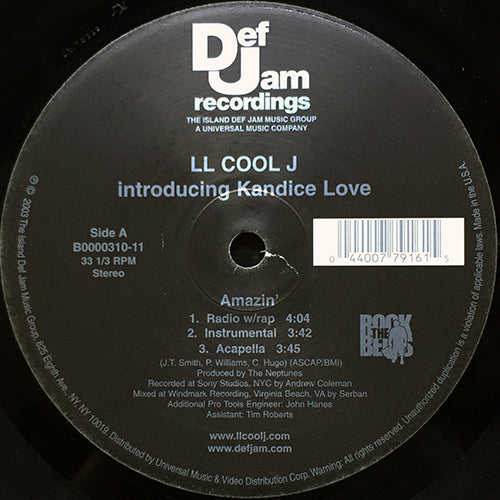 LL COOL J feat. KANDICE LOVE // AMAZIN' (3VER) / BACK TO LOVE YOU (3VER)