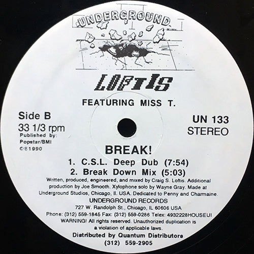 LOFTIS feat. MISS T. // BREAK (4VER)