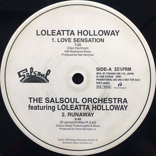 V.A. (LOLEATTA HOLLOWAY / SALSOUL ORCHESTRA / INNER LIFE feat. JOCELYN BROWN / CANDIDO) // LOVE SENSATION (7:22) / RUNAWAY (4:45) / AIN'T NO MOUNTAIN HIGH ENOUGH (7:11) / JINGO (OBZEE + KEVSTER MIX) (5:57)