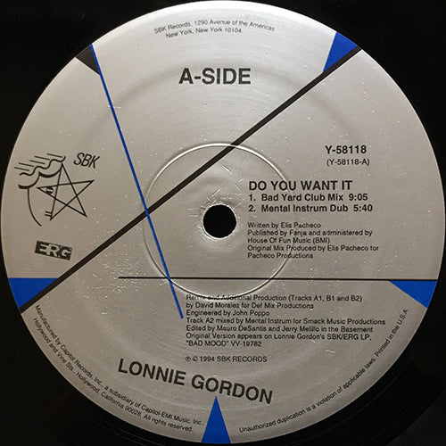 LONNIE GORDON // DO YOU WANT IT (DAVID MORALES REMIX) (5VER)