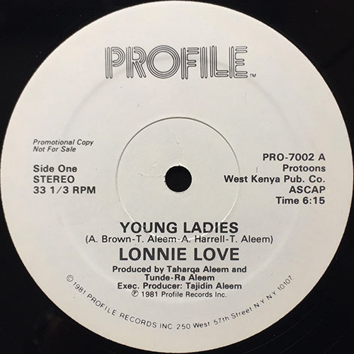 LONNIE LOVE // YOUNG LADIES (6:15) / INST (6:15)