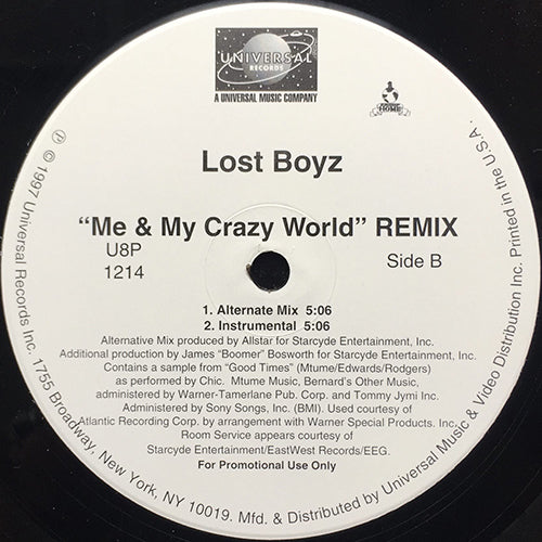 LOST BOYZ // ME AND MY CRAZY WORLD (REMIX) (4VER)