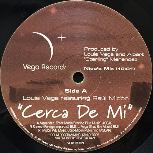 LOUIE VEGA feat. RAUL MIDON // CERCA DE MI (2VER)