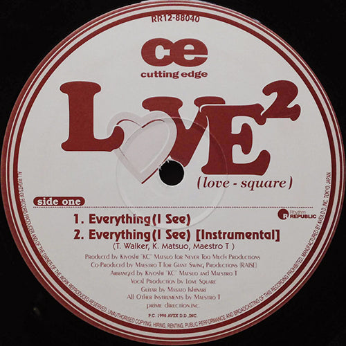 LOVE 2 (LOVE-SQUARE) // EVERYTHING (I SEE) (2VER) / IF I MAY BE... (2VER)