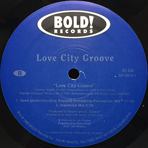 LOVE CITY GROOVE // LOVE CITY GROOVE (JAH WOBBLE REMIX) (5VER)
